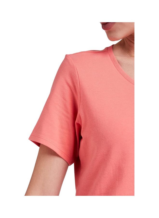 JOCKEY - Jockey 1359 Women Super Combed Cotton Elastane Stretch Regular Fit Solid V Neck Half Sleeve T Shirt - Image 1