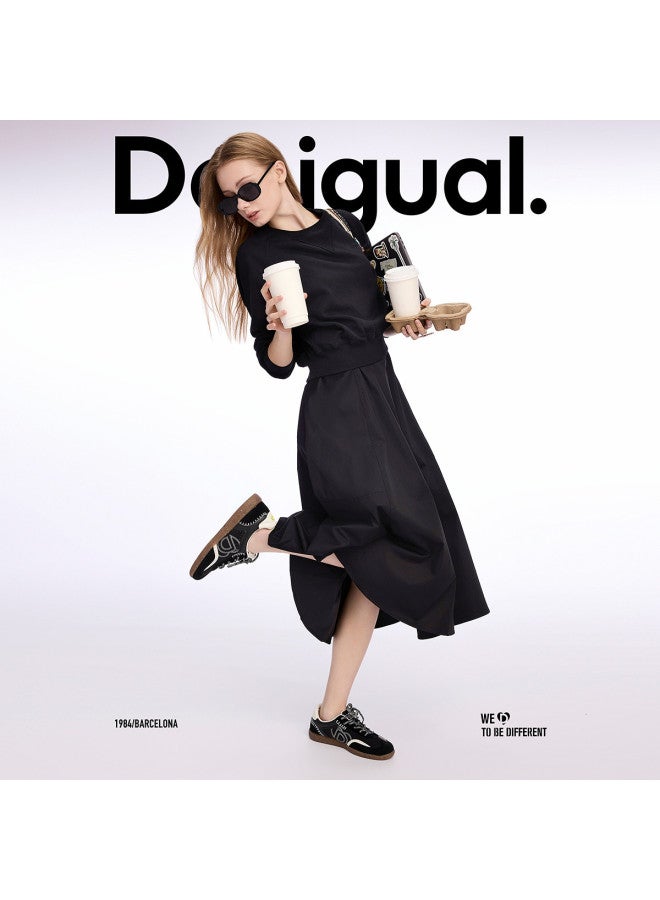 DESIGUAL فستان هودي مكون من قطعتين بحجم كبير - Image 3