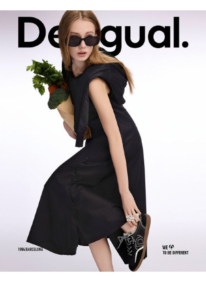 DESIGUAL فستان هودي مكون من قطعتين بحجم كبير - Image 1