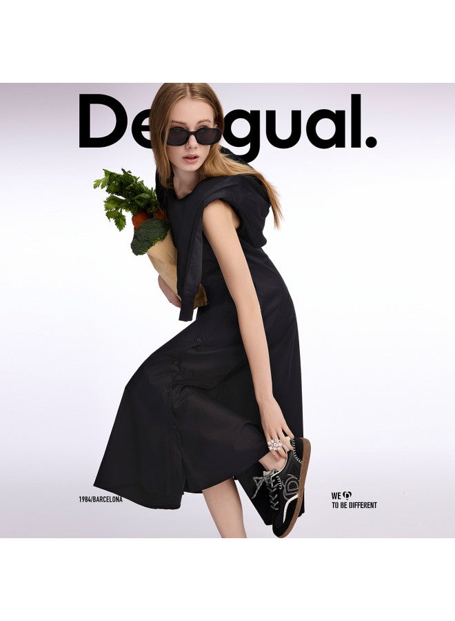 DESIGUAL فستان هودي مكون من قطعتين بحجم كبير - Image 2