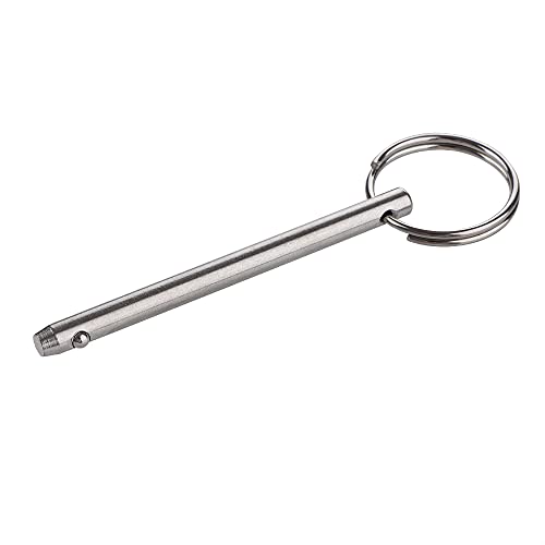 VTurboWay 2 Pack Quick Release Pin, Diameter 3/16"(4.8mm), Overall Length 2-1/2"(65mm), Usable Length 2"(51mm), Full 316 Stainless Steel, Bimini Top Pin, Marine Hardware - Image 3