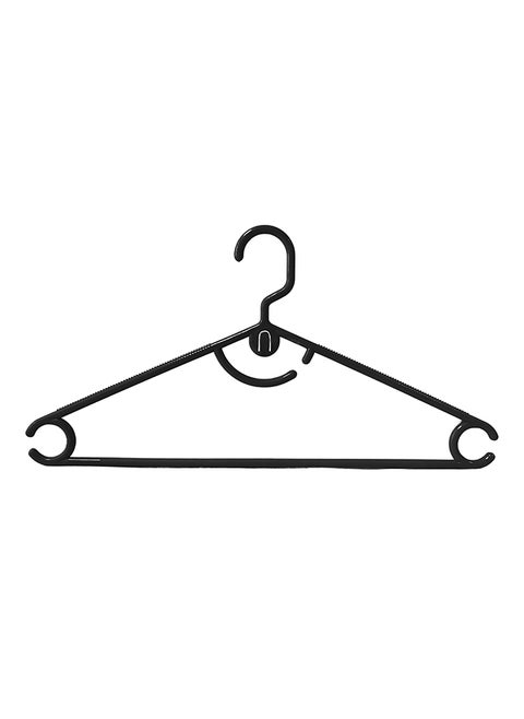 Feelings Hanger Plastic Arch Black 24 Pcs Set