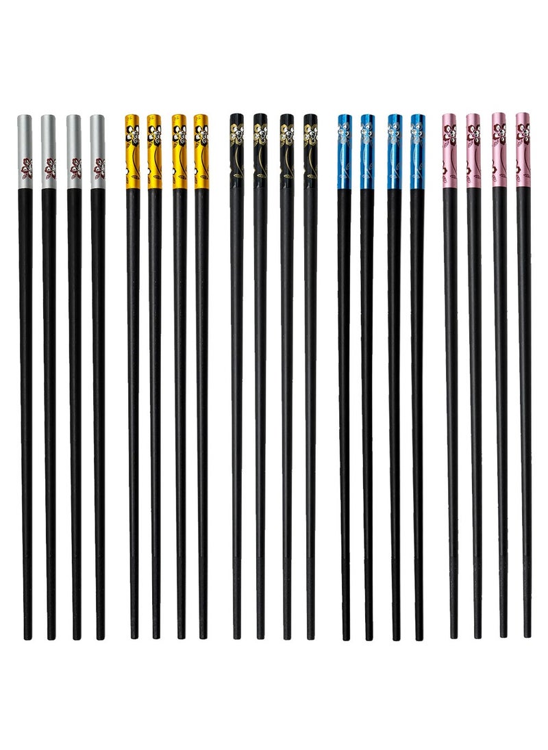 Excefore - 10 Pairs Of Non-Slip Chopsticks - Image 1