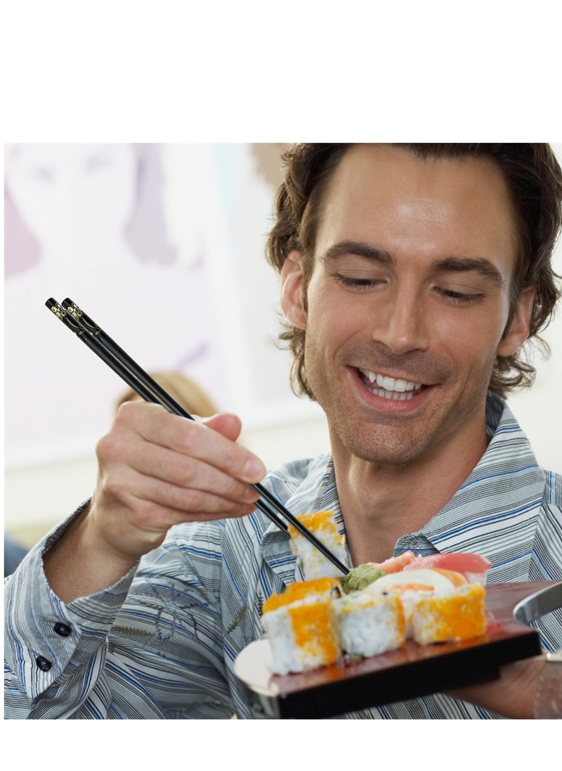 Excefore - 10 Pairs Of Non-Slip Chopsticks - Image 1