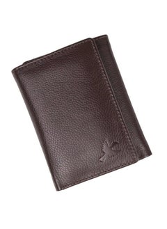 HORNBULL HORNBULL Men's Brown Tri Fold Genuine Leather Wallet for Men | Branded Mens Wallet with RFID Blocking | Classic Design Gift Wallet for Mens and Boys  - Image 1