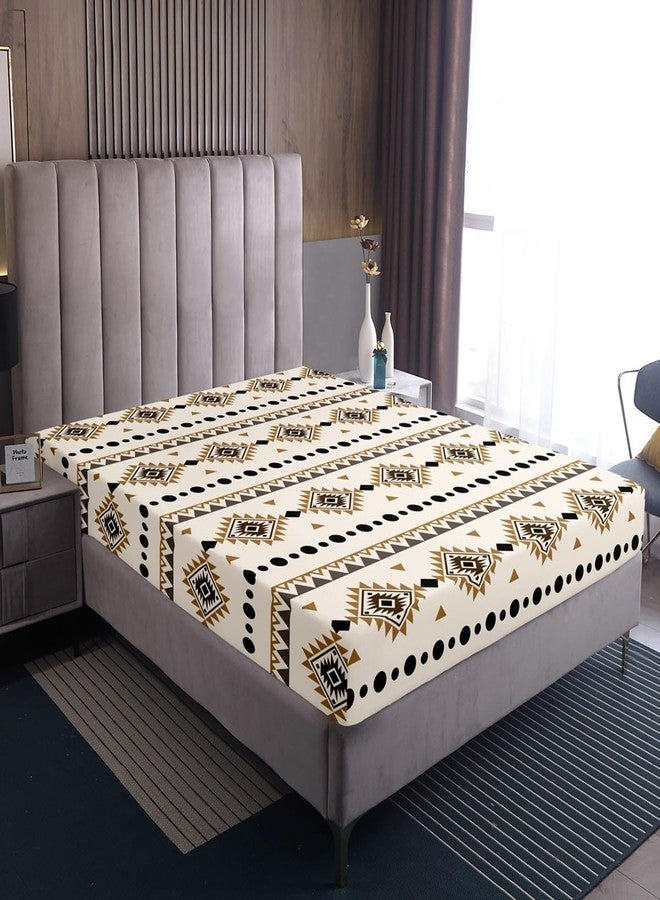 Erosebridal Full Size Bohemian Aztec Flat Fitted Sheet, Western Decor Bed Sheets Set for Boys Men Bedroom, Southwestern Farmhouse Bedding Set, Geometric Exotic Tribal Bed Sets with 2 Pillow Cases - Image 5