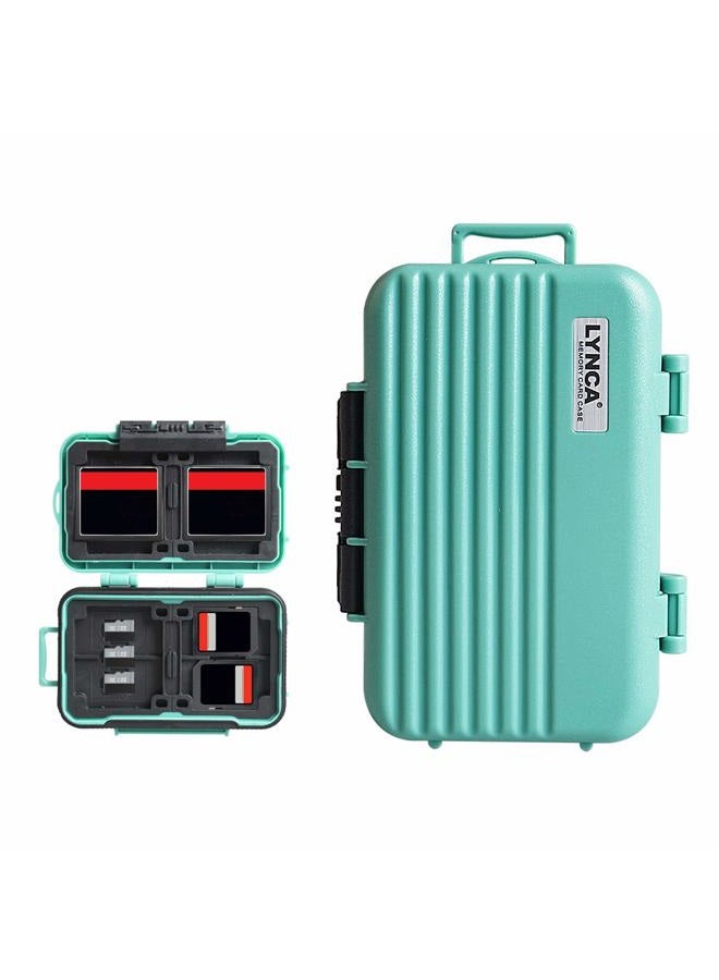 Lynca SD Card Holder Waterproof Memory Card Storage Case Holder, SDHC SDXC CF TF SD Micro SD Card Protector Case,Micro SD CF Memory Card Holder for Camera Memory Card - Image 1