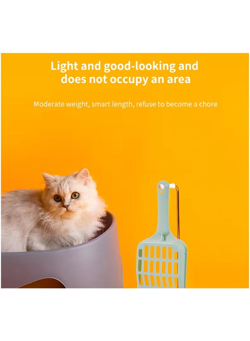 Destinydeal مغرفة فضلات الحيوانات الأليفة - مجرفة فضلات القطط من البلاستيك المتين مع مقبض مريح - Image 3