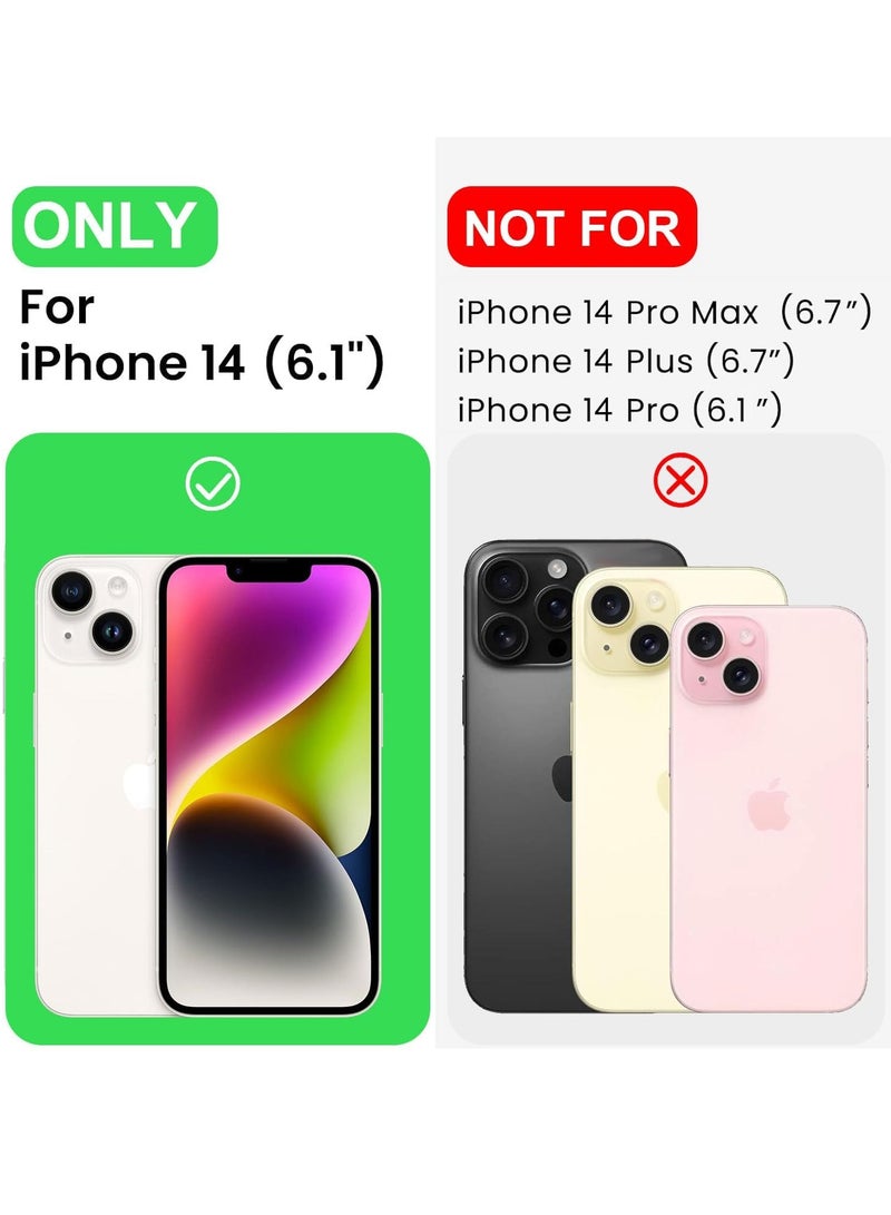 BORTONY iPhone 14 Case Silicone Inside Microfiber  Protective Lining Shockproof Protective Case for Apple iPhone 14 Case 6.1 inch - Image 2