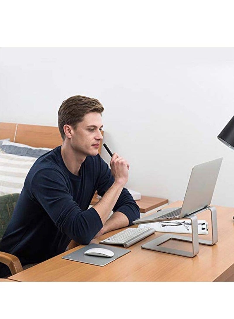 Captaintech Aluminum Mouse Pad, Double-Sided Mousepad Smooth Ultra-Thin Waterproof. Suitable for Office, Games, Fast Precise Control Laptop Gray, 8.7x7.1in - Image 2