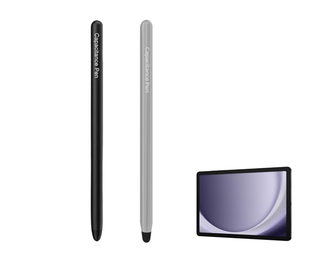 thexxa Stylus Pen（no Charging） for Samsung Galaxy Tab A9/A9Plus/A8/A8plus/A7/A7lite/ipad/Microsoft Surface/Lenovo/AMZ Fire HD/Kids Table/Dell/HP All Touch Devices Universal Pen (Black+Gray) - Image 1