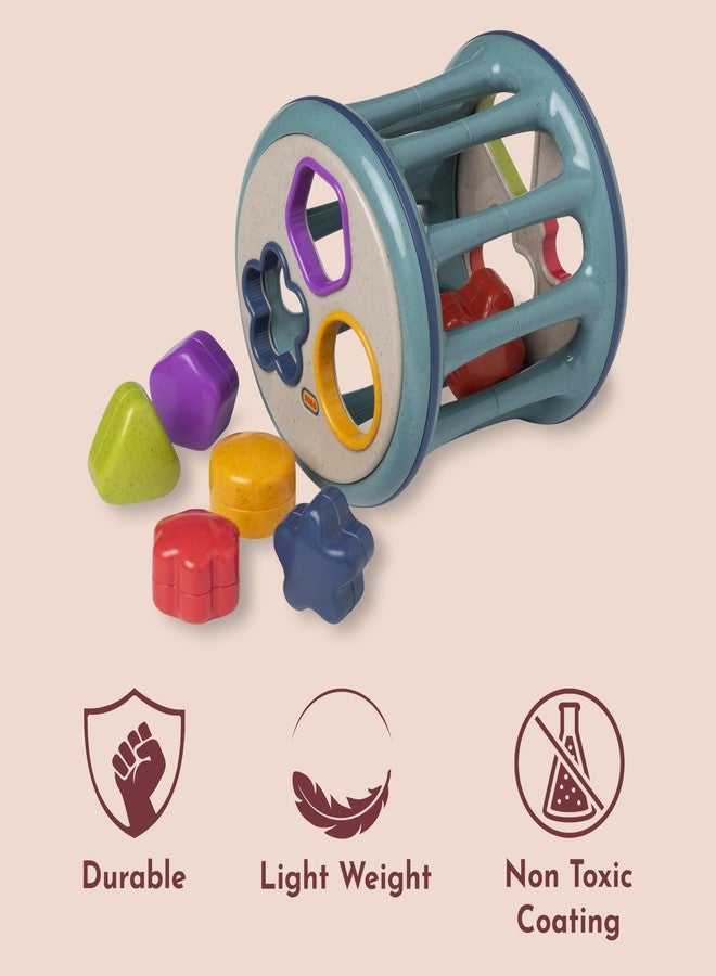Tolo Rolling Shape Sorter | Interactive Toy for Babies 12+ Months | Includes 6 Colorful Shapes with Rattling Sounds | Develops Shape Recognition, Hand-Eye Coordination & Fine Motor Skills - Image 5