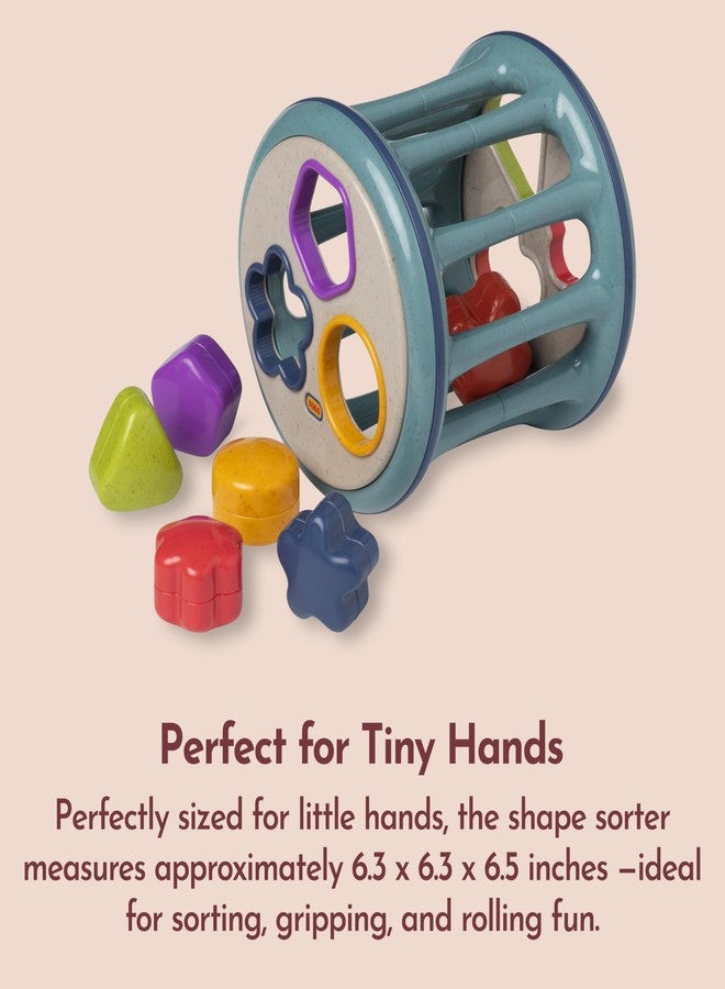 Tolo Rolling Shape Sorter | Interactive Toy for Babies 12+ Months | Includes 6 Colorful Shapes with Rattling Sounds | Develops Shape Recognition, Hand-Eye Coordination & Fine Motor Skills - Image 3