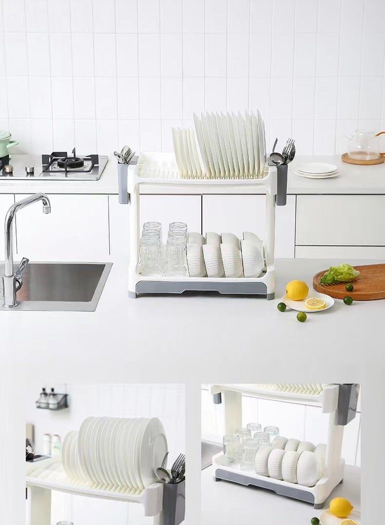 شي ون رف تجفيف الأطباق المزدوج - Image 3