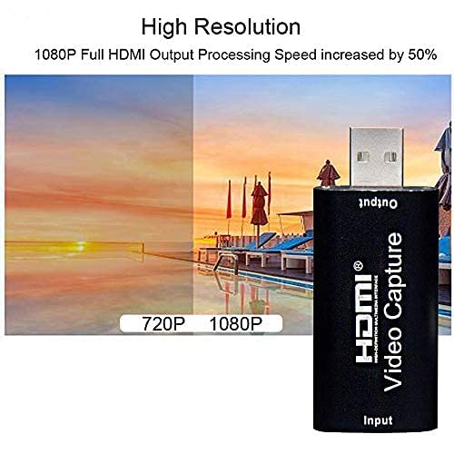 Microware Audio Video Capture Card, HDMI to USB 2.0, Full HD UP to 1080P 60fps Live Video Recorder Game Capture Card for Laptop High Definition Acquisition, Live Broadcasting - Image 3