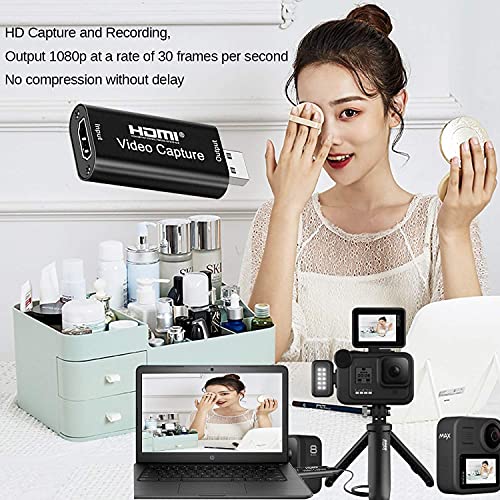 Microware Audio Video Capture Card, HDMI to USB 2.0, Full HD UP to 1080P 60fps Live Video Recorder Game Capture Card for Laptop High Definition Acquisition, Live Broadcasting - Image 2