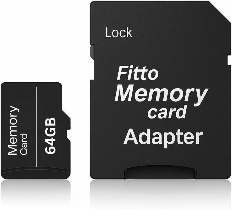 Fitto 64GB Memory Card with Adapter - High-Speed Storage Solution