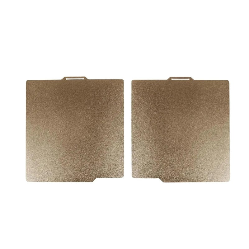 لوحة بناء طابعة ثلاثية الأبعاد 350x350 ملم ذات جانبين مطلي بمسحوق PEI المغناطيسي على فولاذ زنبركي منقوش مع قاعدة مغناطيسية - Image 1