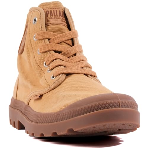 Palladium Men's Pampa Hi Boot, Vegan Canvas Lace Up Boot, Woodlin, 8 M - Image 2
