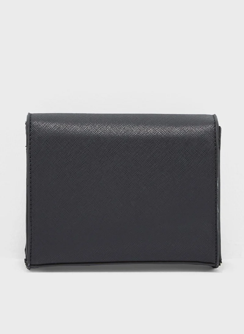 ELLA Pearl Flap Buckle Crossbody