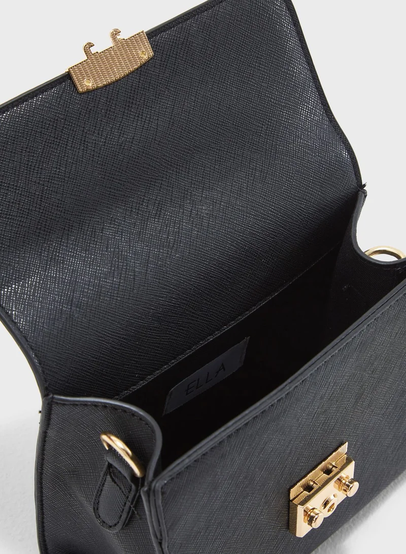 ELLA Pearl Flap Buckle Crossbody