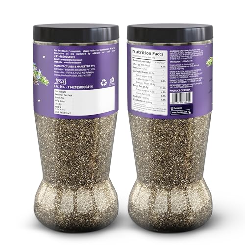 Farmley Seed Mix & Chia Seed I 1 Kg EachI Mixed Seeds I Seeds for Weight Management | Rich in Calcium, Protein & Fibre (Pack of 2) - Image 3