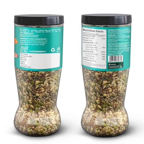 Farmley Seed Mix & Chia Seed I 1 Kg EachI Mixed Seeds I Seeds for Weight Management | Rich in Calcium, Protein & Fibre (Pack of 2) - Image 2