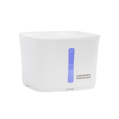 PetSafe Viva Pet Fountain Encourages Healthy Hydration Automatic Water Dispenser with Double Filtration Ultra Quiet Water Fountain Easy to Assemble Clean Stainless Steel 64 oz - Image 1