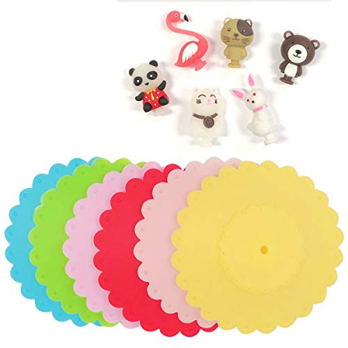 Wrapables® Cute Animal Silicon Cup Lids, Anti-Dust Airtight Mug Covers for Hot and Cold Beverages (Set of 6) - Image 4