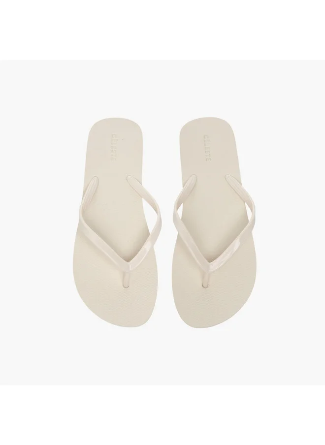 سيليست Women's Textured Flip Flops