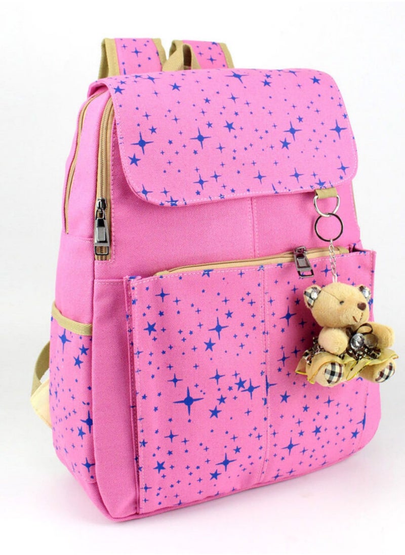 Generic - 3PCS School Backpack Set, Portable Casual Daypack for Boys Girls, Students Shoulder Bag, Laptop Backpack, with Sling Crossbody Bag and Storage Bag, Book Bags, for School College Office Travel - Image 1