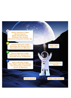 SYOSI Essential Oil Diffuser, Night Light with Timed Aroma Diffuser, Oils Aromatherapy Diffuser with Astronaut Night Light, Room Decor Aroma Diffuser, Warm White LED Lights for Bedroom, Bathroom, Hallway  - Image 2