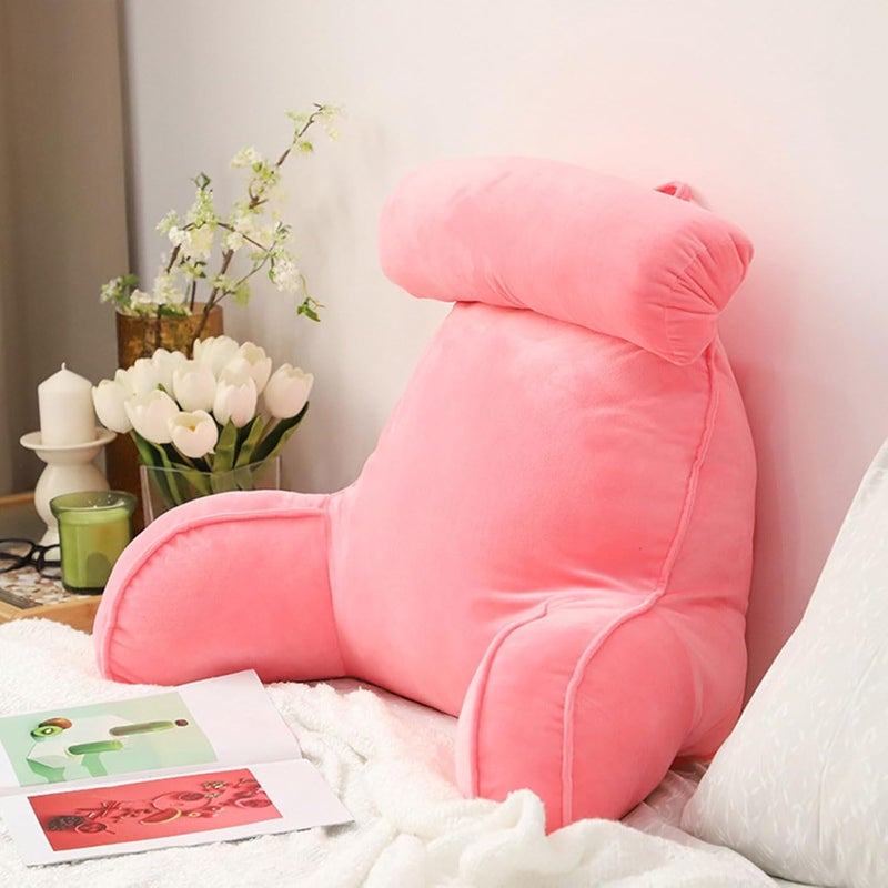 Reading Pillow Ergonomic Lumbar Support Cushion,with with Washable Covers Detachable Neck,Back Support Cushion with Arm Support Gaming,Reading Or Watching TV - Image 1