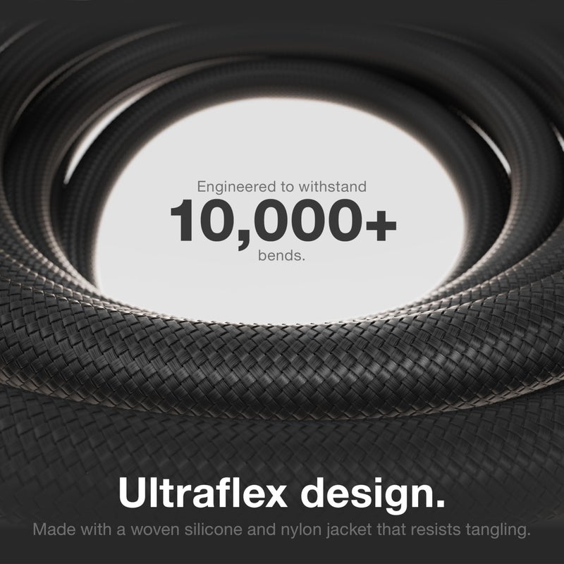 NOCO XGrid XC3: 240W USB-C to USB-C Cable â€“ Type C Fast Charging Cord, USB-IF Certified, Smart E-Marker Chip, 480Mbps Data, UltraFlex Braided Nylon + Silicone Jacket, 10-Foot Durable Design - Image 5