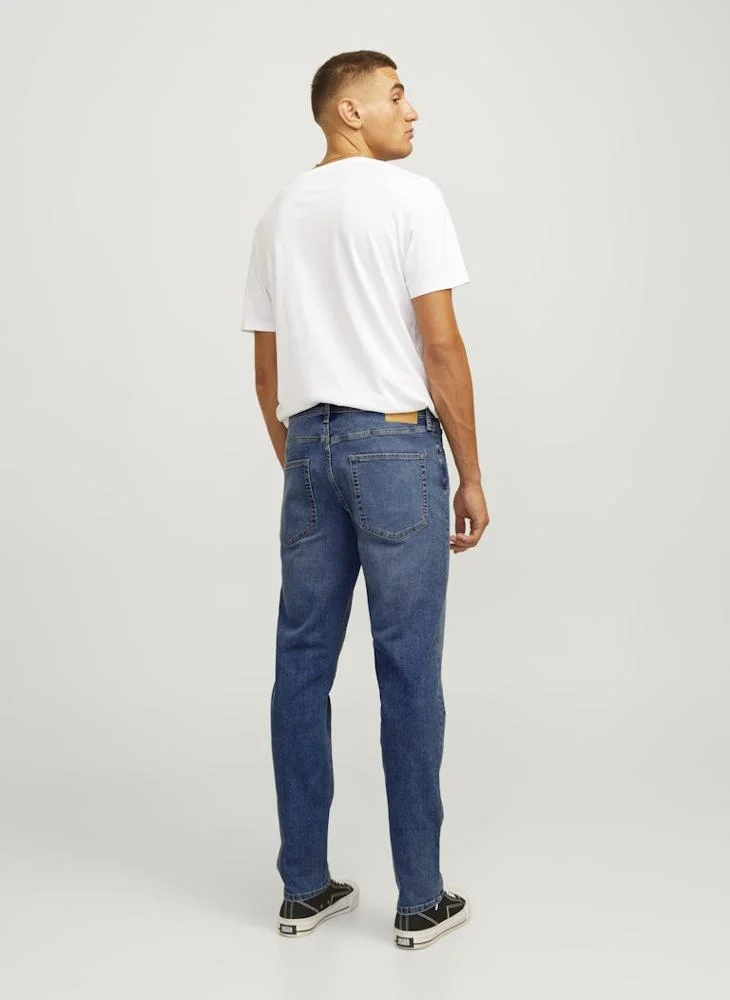 JJ Rebel Jrebluke Jjcraft Mid Wash Jeans Noos