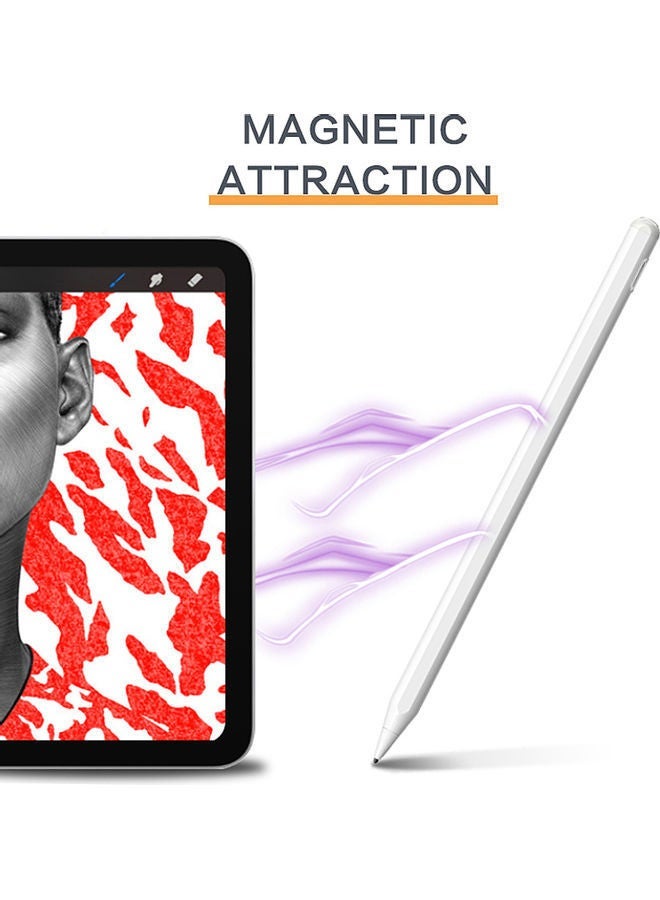 JT11 Stylus Pen Active Capacitive Pencil Compatible with IOS/Android/Windows Mobile Touch Screen Device White - Image 2