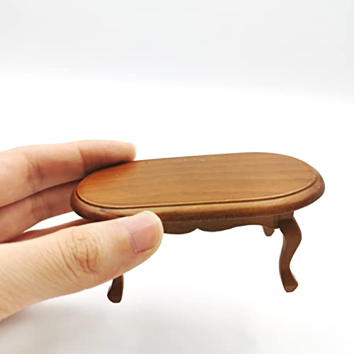 SXFSE Dollhouse Decoration Accessories112 Mini Dollhouse Furniture Miniature Teatable Coffee Table Living Room Toy - Image 5