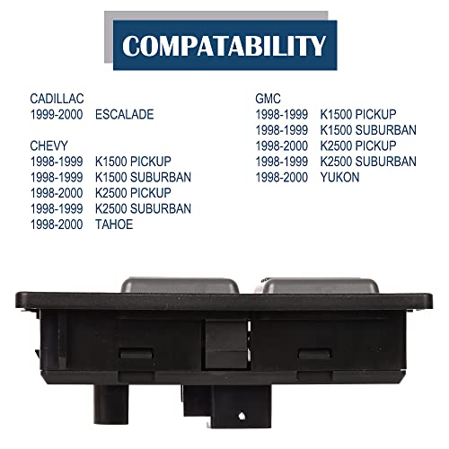RICH AUTO 4WD Switch Four Wheel Drive Selector Switch 4x4 Compatible with Cadillac Escalade Chevy GMC 1500 2500 Suburban Tahoe Yukon Replaces# 901-130 15027104 19168765 TCA-36 1S4235 - Image 4