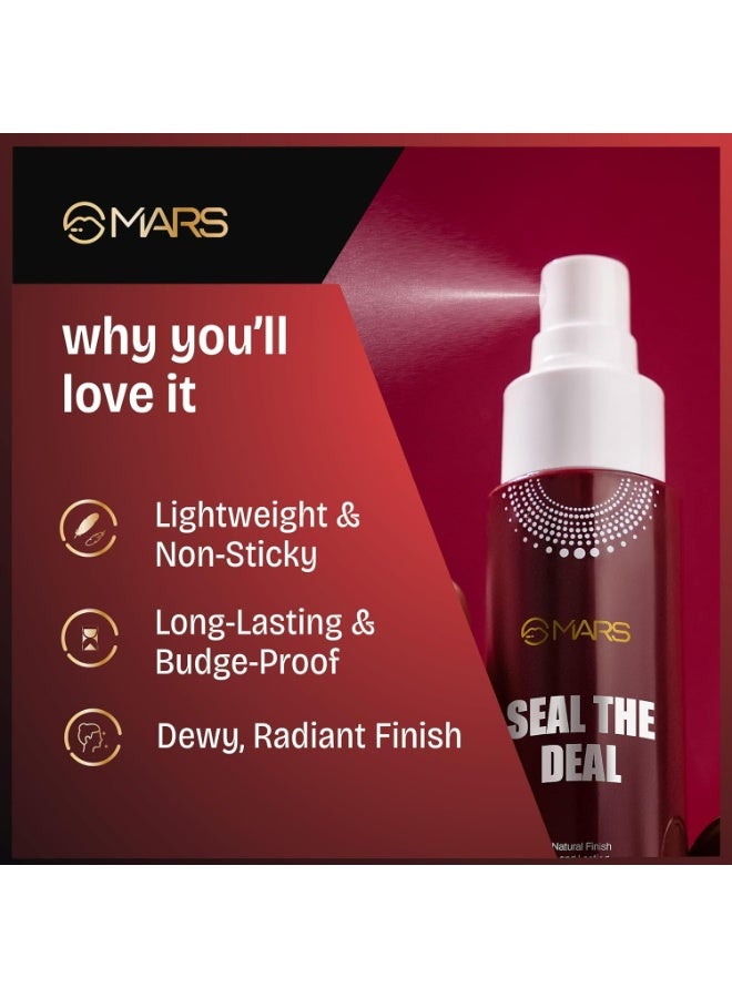 MARS Long Lasting Makeup Fixer spray with Hyaluronic acid | Hydrating Dewy base Setting Spray for Professional Face Make up | Budge Proof | Non Sticky | 60ml - Image 5