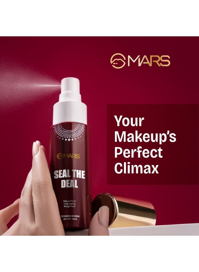 MARS Long Lasting Makeup Fixer spray with Hyaluronic acid | Hydrating Dewy base Setting Spray for Professional Face Make up | Budge Proof | Non Sticky | 60ml - Image 4