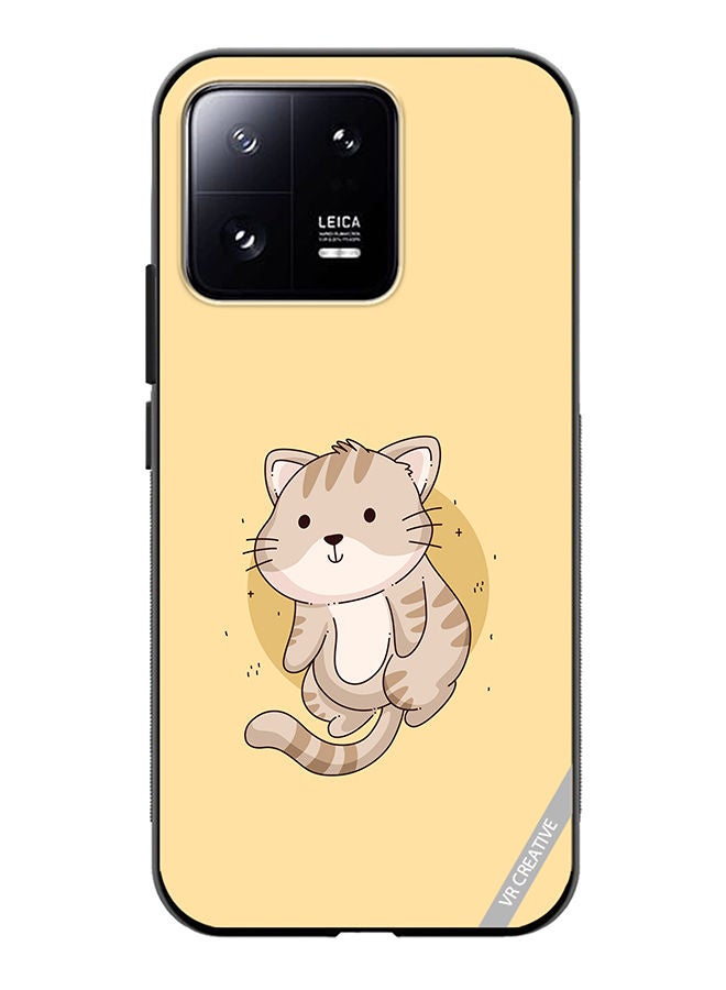 VR CREATIVE Protective Case Cover For Xiaomi 13 Cutie Cat Design Multicolour - Image 1