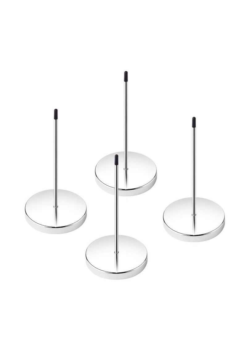 Terabyte Pack of 4 Stainless Steel Straight Rod Paper Memo Receipt Holder Bill Fork Spike Stick Desk Straight Rod 5.5 Inch Long for Bill Fork Stick and Paper Memo Holder Spike, 4 Pcs - Image 1