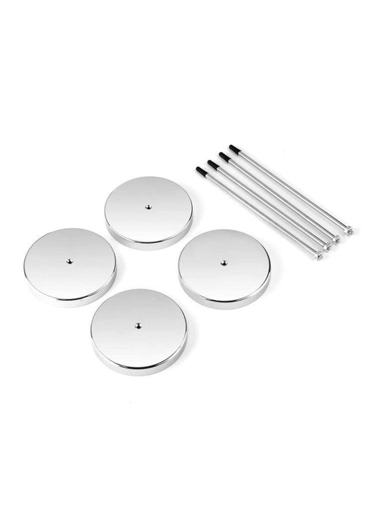 Terabyte Pack of 4 Stainless Steel Straight Rod Paper Memo Receipt Holder Bill Fork Spike Stick Desk Straight Rod 5.5 Inch Long for Bill Fork Stick and Paper Memo Holder Spike, 4 Pcs - Image 3