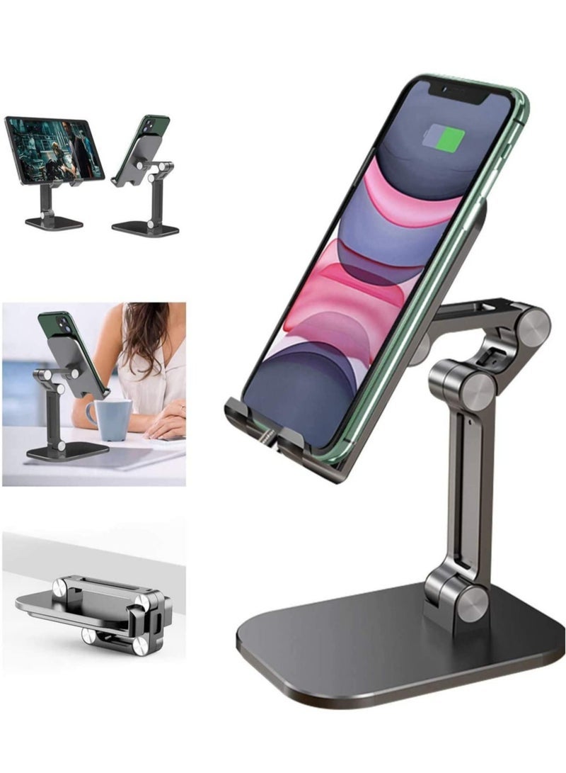 Foldable Portables Cell Phone Stand (Black) - Image 1