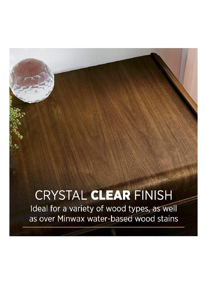 Minwax Polycrylic Crystal Clear Ultra Fast Drying Protective Finish Clear Matte 1qt 622224444  - Image 2