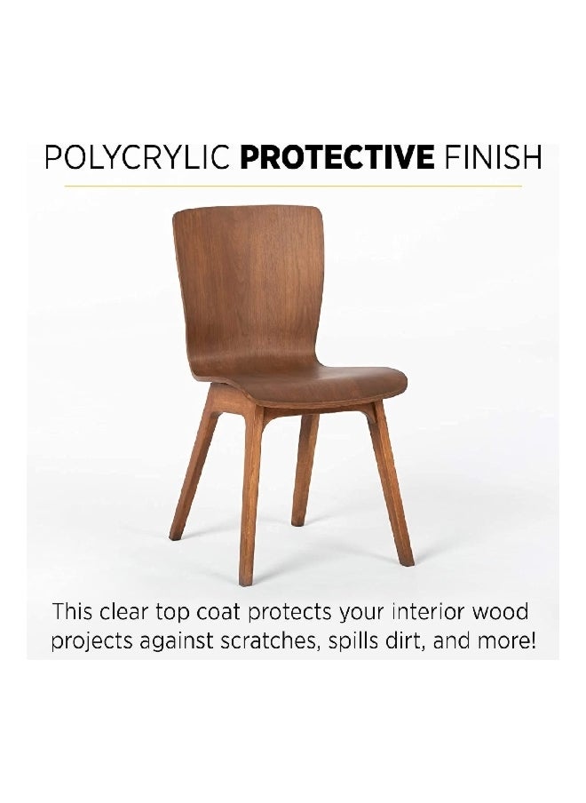 Minwax Polycrylic Crystal Clear Ultra Fast Drying Protective Finish Clear Matte 1qt 622224444  - Image 4