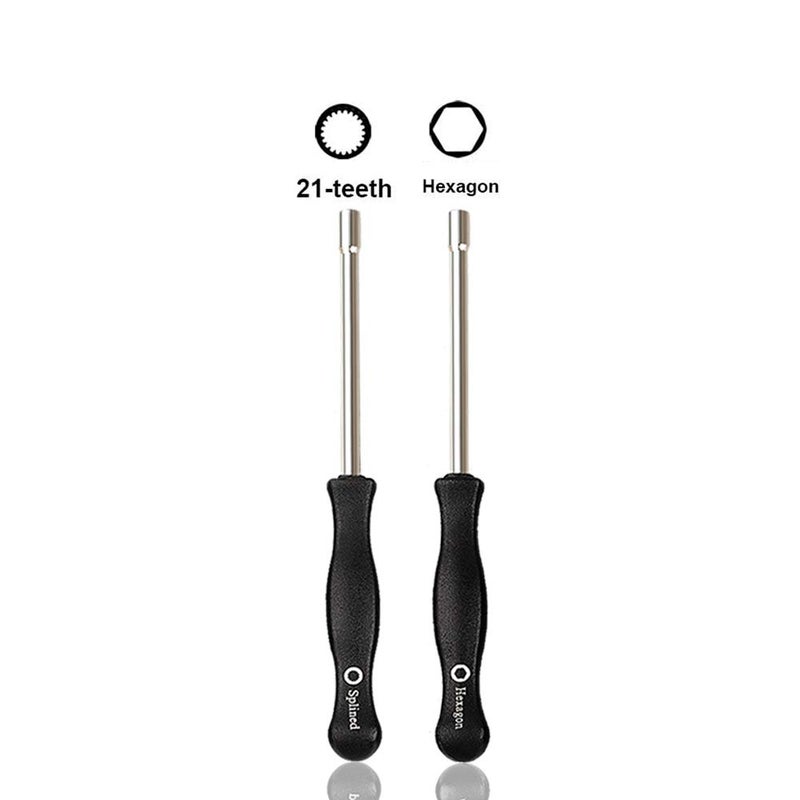 HUZTL Carburetor Adjustment Tool (21-Teeth Splined +Hexagon) Carburator Adjusting Kit for 2-Cycle Small Engine Poulan Husqvarna Homelite Weed Eater Craftman Echo Trimmer Blower - Image 2