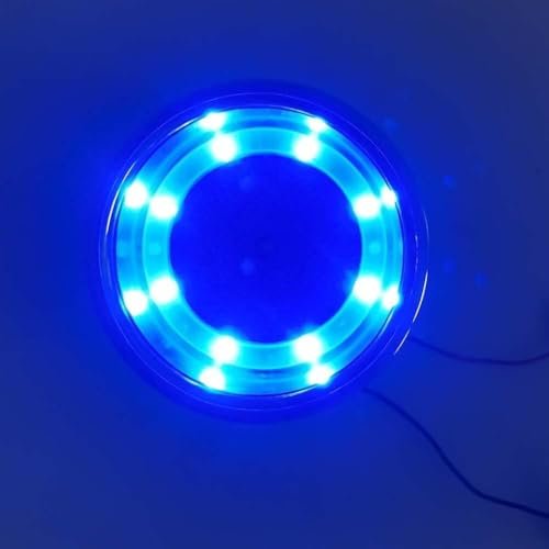 COC-LF 2Pcs Blue LED Boat Cup Drink Holder,Stainless Steel Polished Cup Holder for Boat,12V,Water Proof for Marine Boat Rv Camper - Image 3