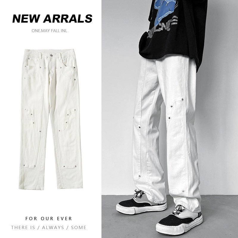 Unisex Casual Daily Denim Jeans - Image 3