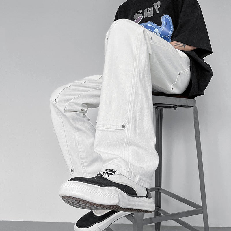 Unisex Casual Daily Denim Jeans - Image 4